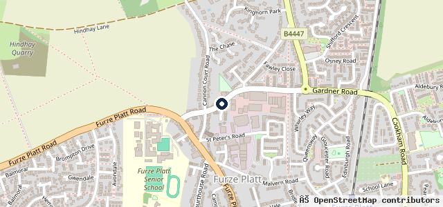 Map showing the location of Exlers Garage