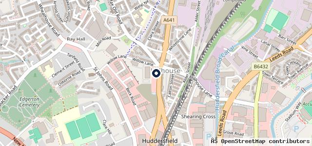 Map showing the location of We Buy Scrap Cars MK Scrap Yards Huddersfield
