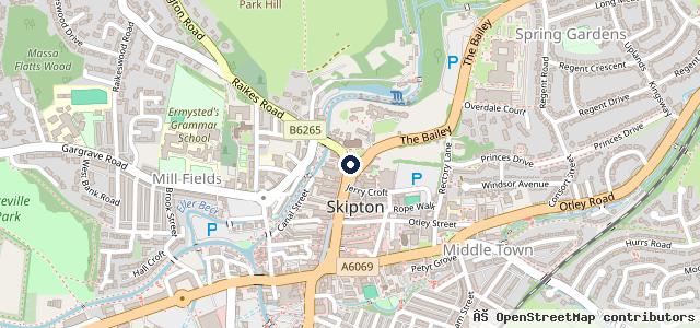Map showing the location of JN Bentley | Skipton