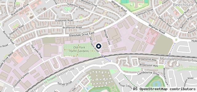 Map showing the location of Gemini Accident Repair Centre Nottingham