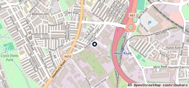 Map showing the location of One Stop Tyres