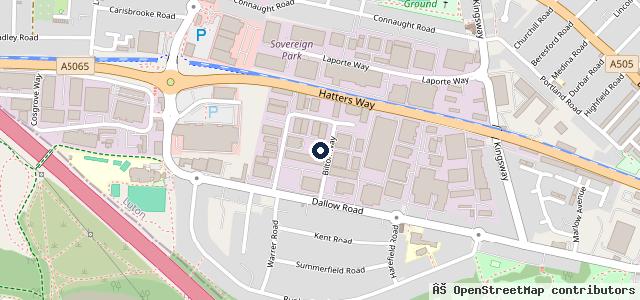 Map showing the location of ABL 1 Touch Luton