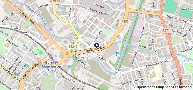 Map showing the location of Halfords Autocentre Burnley (Formerly National)