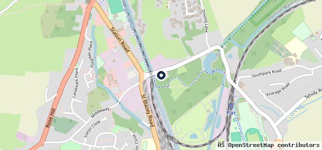 Map showing the location of Bosch Car Service - Parkside Garage