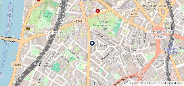 Map showing the location of ChasBikes