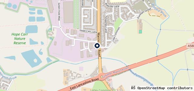 Map showing the location of Mendadent Repair Centre, Car Body Repairs, Restoration, and Mobile Repairs - Leigh