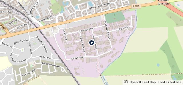 Map showing the location of Fix Auto Blackpool