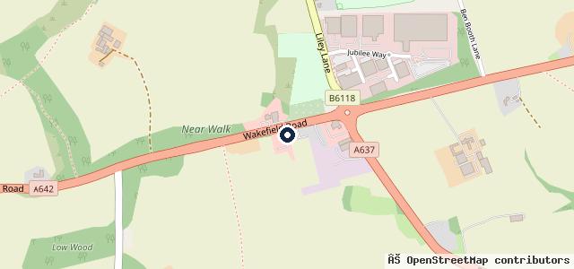 Map showing the location of Grange Moor Garage Ltd