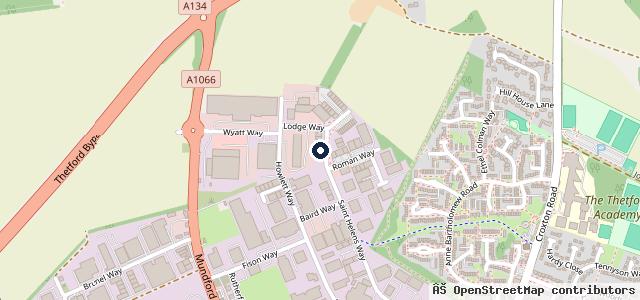 Map showing the location of M & S Breckland Motors Limited