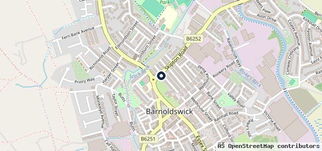 Map showing the location of Gotts Garage