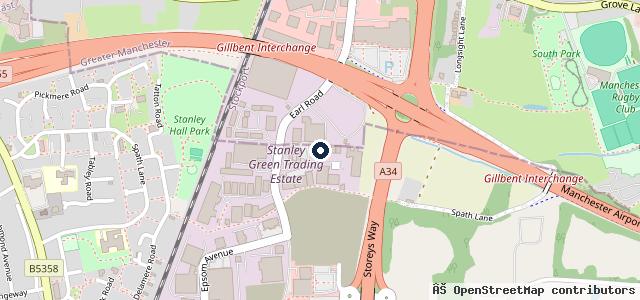 Map showing the location of First Tyre Plus Ltd