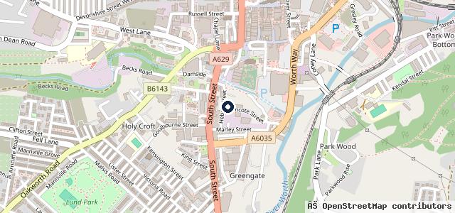 Map showing the location of Cavendish Garage