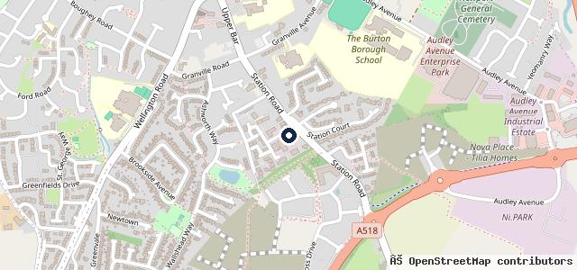 Map showing the location of Newport Test Centre