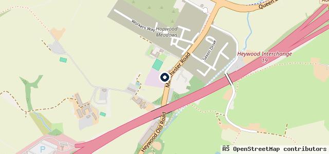 Map showing the location of Birch Garage