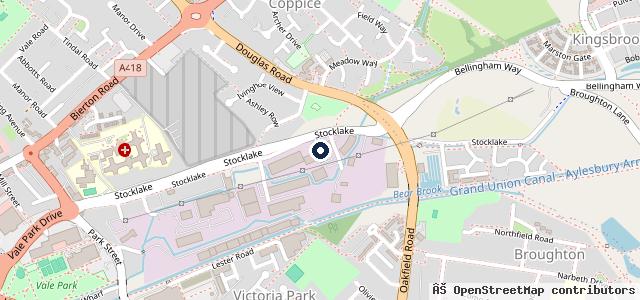 Map showing the location of Buckinghamshire & Milton Keynes Fire Authority