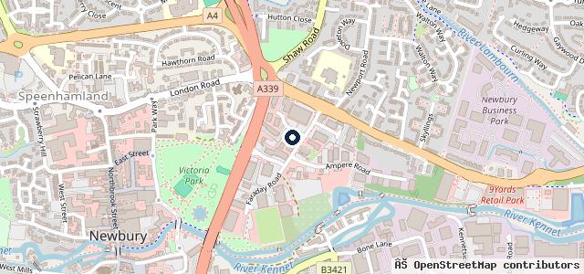 Map showing the location of Marshall Skoda Newbury