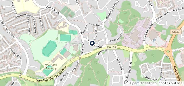 Map showing the location of The Bulls Head Garage
