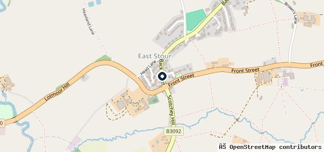Map showing the location of East Stour Motors