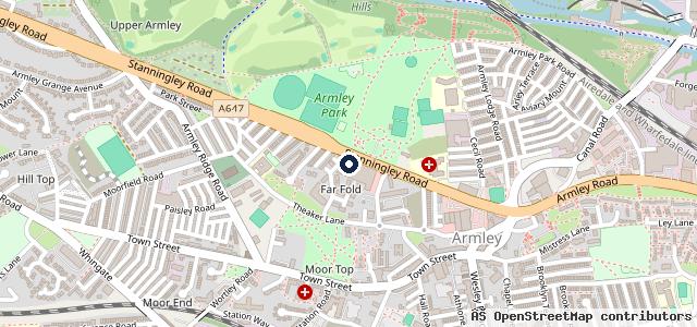 Map showing the location of Adam’s Tyres