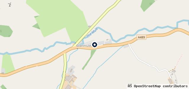 Map showing the location of Glanmule Garage