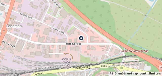 Map showing the location of Hawco Volkswagen