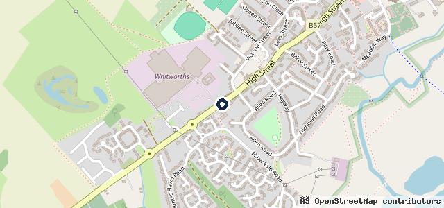 Map showing the location of Kilby Motors