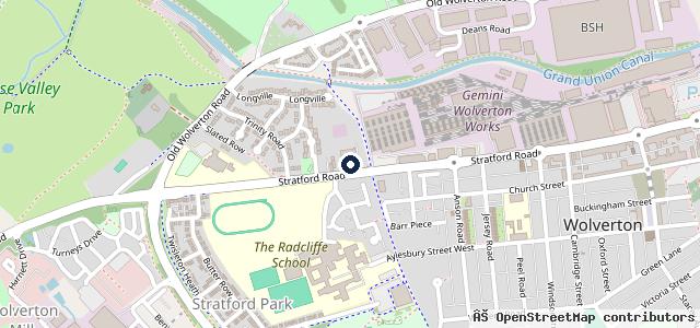Map showing the location of Kwik Fit