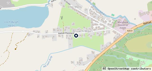 Map showing the location of Lava’s Garage Ltd Stornoway