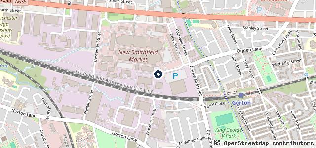Map showing the location of Manchester City Council