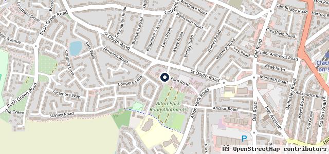 Map showing the location of Manleys Motorcycles