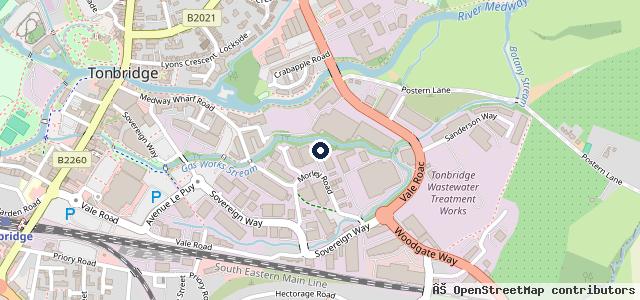 Map showing the location of MOTEST Tonbridge