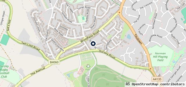 Map showing the location of New Road Garage