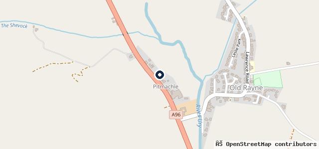 Map showing the location of Pitmachie Garage Ltd