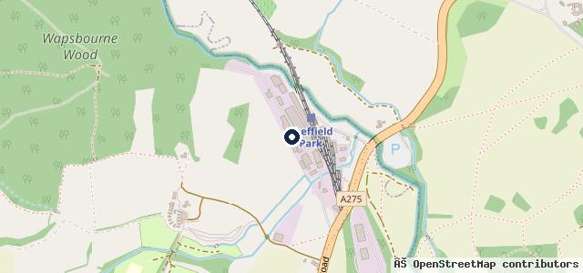 Map showing the location of Bluebell Business Estate