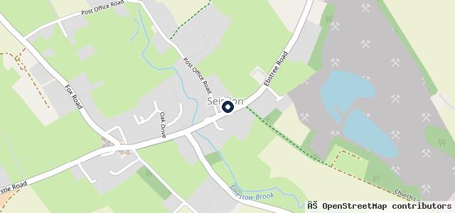 Map showing the location of Seisdon Garage