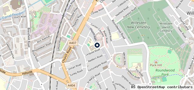 Map showing the location of Willesden Auto Services Ltd