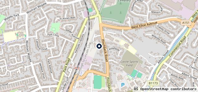 Map showing the location of Select @ Taylors of Spalding