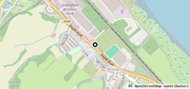 Map showing the location of A & A Garage