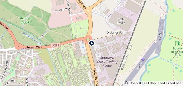 Map showing the location of A&D Autos