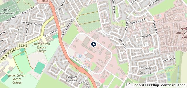 Map showing the location of Amble Auto Repairs