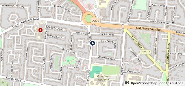 Map showing the location of Worthing Suzuki - Anca Motor Group | Worthing