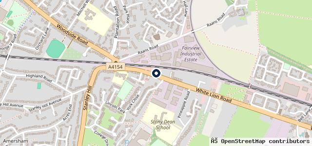 Map showing the location of Amersham Audi