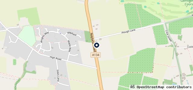 Map showing the location of Angus Buchanan Workshops