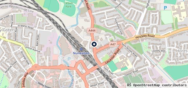 Map showing the location of Anker Service Station