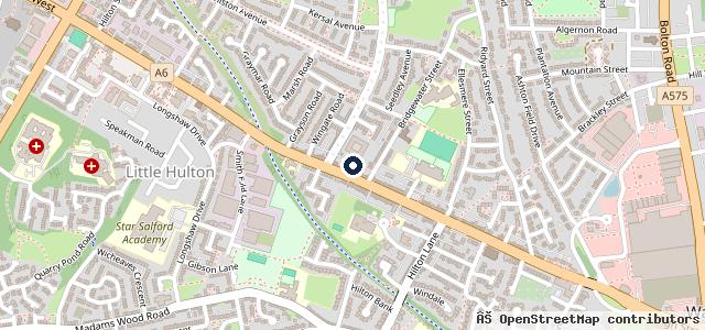 Map showing the location of ATS Euromaster Little Hulton