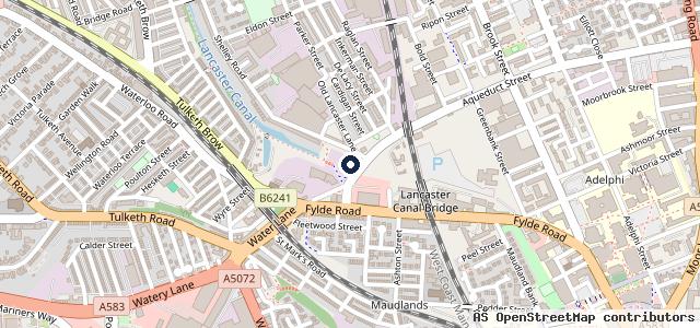 Map showing the location of ATS Euromaster Preston