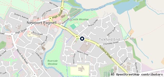 Map showing the location of Aston Martin Works | Newport Pagnell