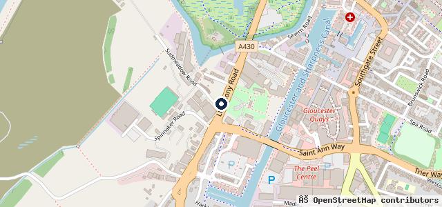 Map showing the location of Avenue Cars of Gloucester 2020 Limited