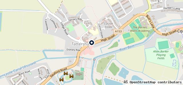 Map showing the location of B EYRE & SON - TATTERSHALL Ford