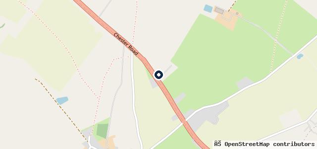 Map showing the location of BJ's Garage